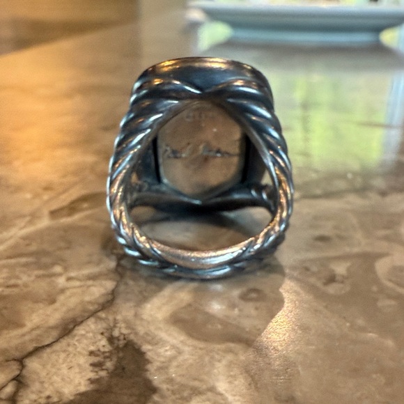 Rare David Yurman Albion Elongated Gray with Black Diamonds - Picture 3 of 5